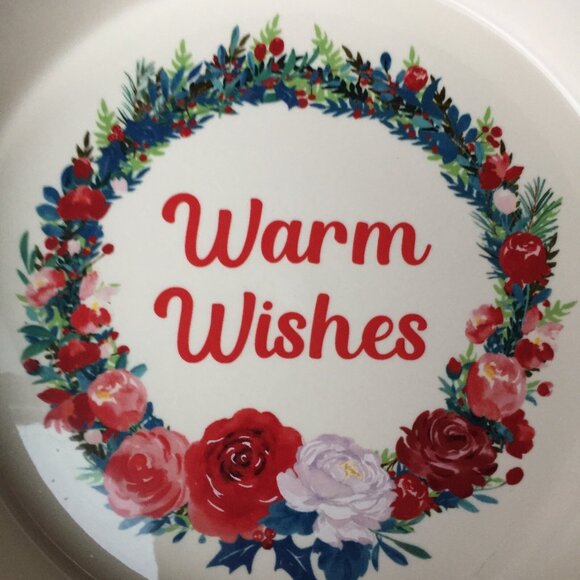 The Pioneer Woman Pie Plate Baking Dish Stoneware Christmas Floral Flower Red - Picture 2 of 11